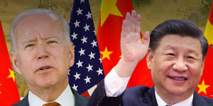 Trade tensions:US President Joe Biden and Chinese President Xi.
