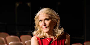 Catherine Russell in the Manhattan building where she performs eight times a week and for which she’s also the general manager.