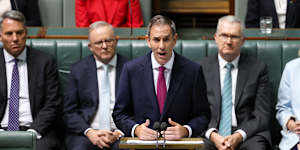 Chalmers delivers his budget speech - where migration numbers did not rate a mention.