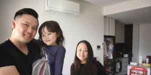 TikTok sensation Ricky Chainz with partner Mari and daughter Sarah at home in Sydney.