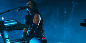 Amy Lee often starts a song by sitting at the piano before it blooms into a full-band number.