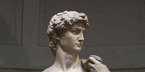 The offending image:Michelangelo’s statue of David. 