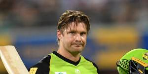 Shane Watson is in the running for the Sydney Thunder coaching role.