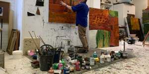 Idris Murphy in his studio.