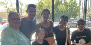 A family from Utah came to my rescue in a Starbucks café in southern Los Angeles. 