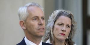 Immigration Minister Andrew Giles and Home Affairs Minister Clare O’Neil.