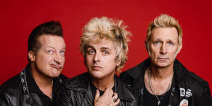 Green Day:Tre Cool,Billie Joe Armstrong and Mike Dirnt use the bluntest of instruments.