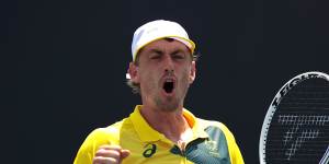 John Millman stormed into the second round.