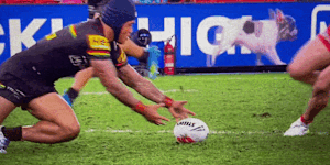 Did Brian To’o have possession of the ball?