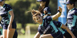 Winger Lori Cramer is excited to get out on the field in Perth on Saturday. 