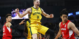 Jack White celebrated after this dunk over Japan at John Cain Arena this month - now he has even more reasons to celebrate after signing with the Nuggets.