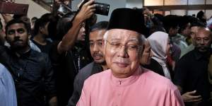Malaysia's former prime minister Najib Razak attends an event on Friday.