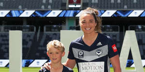 Jenna McCormick has switched AFLW for Melbourne Victory in the W-League,with her eyes on a Matildas spot at the 2020 Olympics. 