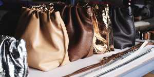 A selection of A-esque leather bags. 