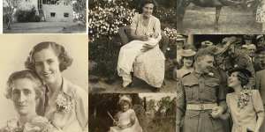Images of Davidson’s childhood,and mother (centre,with baby Robyn) from the family album:“I have been trying to write about my mother for years,” she writes. “Some attempts attained a considerable length,others didn’t struggle beyond five pages before being tossed in the bin.”