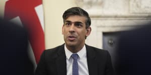 British Prime Minister Rishi Sunak hosts the first meeting of his new-look cabinet.