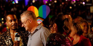 Anthony Albanese last year became the first sitting prime minister to march in the annual Gay and Lesbian Mardi Gras parade.