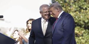 Then prime minister Scott Morrison meet with then US president Donald Trump in 2019.