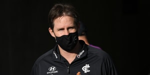 Carlton coach David Teague is under pressure to keep his job.