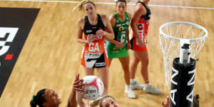 Bassett chalks up double century in Giants'first Super Netball win