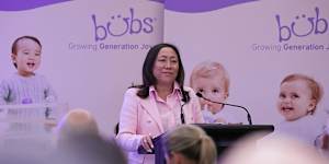 Katrina Rathie has hung onto her postion as chairperson of Bubs Australia after an unsuccessful board spill.