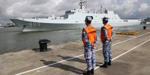 China dispatched members of its People's Liberation Army to Djibouti as a key part of a wide-ranging expansion of the role of China's armed forces.