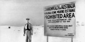 British nuclear tests at Maralinga in South Australian were agreed to by Robert Menzies’ government. 