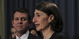 Gladys Berejiklian did not contest the leadership,leaving the field open for Mike Baird.