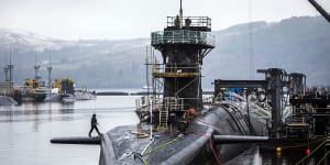 Britain’s nuclear arsenal is carried by its four Vanguard class Trident submarines.