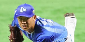 Japan's national pitcher joins Canberra Calvary en route to MLB