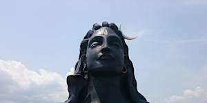 The Adiyogi Shiva statue is 112 feet (34 metres) tall,an allusion to the 112 chakras of the body.