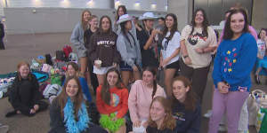 Fans of pop star Harry Styles have camped out overnight in Sydney ahead of the first of his two shows at Accor Stadium tonight.