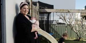 Caitlin McKeown,a mother of three from the Central Coast,said childcare is a major household expense.