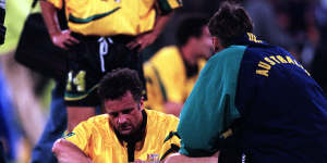 Arnold after the Socceroos’ 1997 loss to Iran.