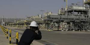 The Khurais oil field in Saudi Arabia. 