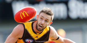 Jack Gunston will be missed at the Hawks.