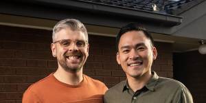 Dr Nick Voon and his partner Cameron Pinner are looking to upgrade their unit to a house,and have decided to buy in a different price bracket as interest rates rise.
