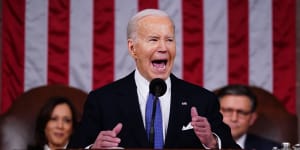 US President Joe Biden delivered a fiery State of the Union address.