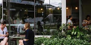 There’s a little dissonance when you first discover the new,very modern Sprout Artisan Bakery on Skyring Terrace.