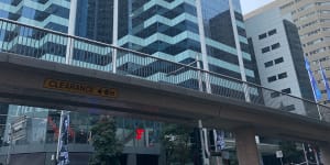 Sydney CBD street closed over fears glass pane could fall from building