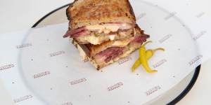 Frank's Reuben is one of several sandwich options on the menu.