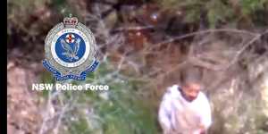 A PolAir helicopter pilot locates missing three-year-old boy Anthony “AJ” Elfalak in a creek bed on Monday morning.