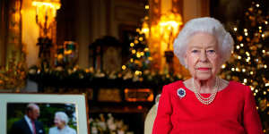 The Christmas message is pre-recorded on December 23. The photograph on the desk is of the Queen and the Duke of Edinburgh,taken in 2007 at Broadlands,Hampshire,to mark their diamond wedding anniversary.