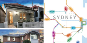 Mind the (price) gap:Where Sydney home buyers can save big by moving one train stop