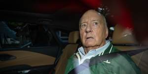 Alan Jones after being granted bail on Monday.