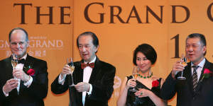 Stanley Ho with daughter Pansy at the opening of MGM Grand Macau in 2007.