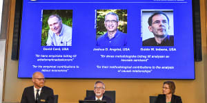 David Card,Joshua Angrist and Guido Imbens won the Nobel prize in economics.
