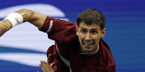 ‘A really big choke from my end’:Popyrin’s weapon backfires in US Open loss