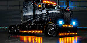 ‘Karma’,a 2021 Kenworth T909,is one of the trucks competing in the inaugural Show ‘N’ Shine National Championship at South Bank for the Brisbane Truck Show 2025.