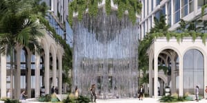 ‘Heart of Nedlands’ triple-tower project redesigned – now with giant waterfall!